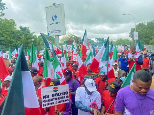 NLC members in a recent protest