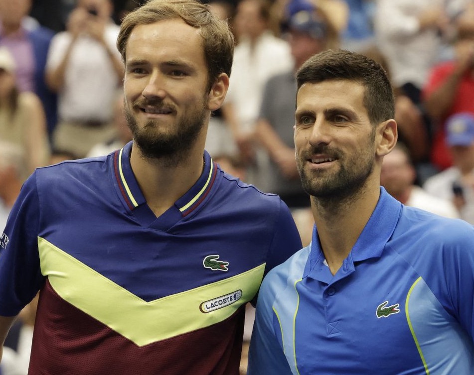 Novak Djokovic and Daniil Medvedev