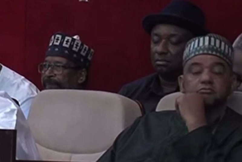 PDP acting chairman Umar Ililya Damagum and aviation minister Keyamo