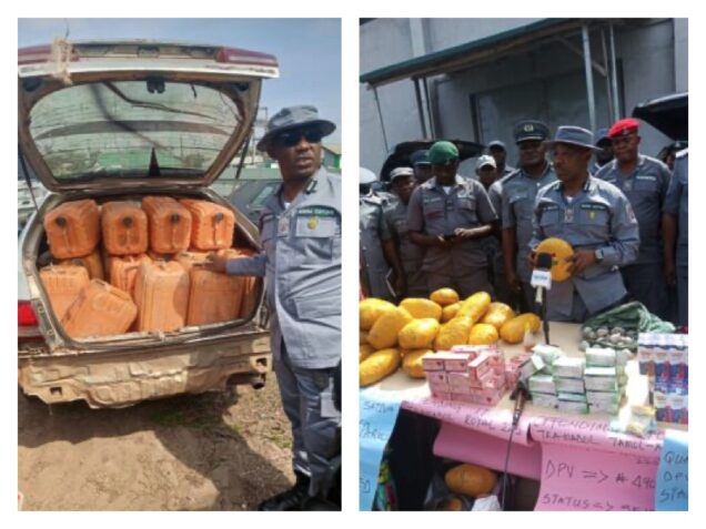 Petrol, drugs and other items seized at Seme Border