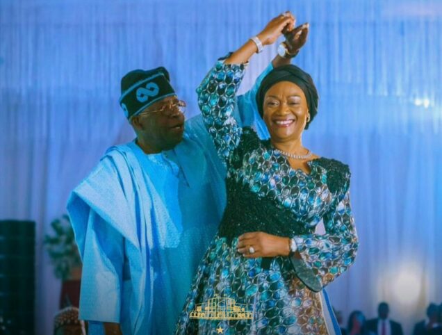 President Tinubu and wife