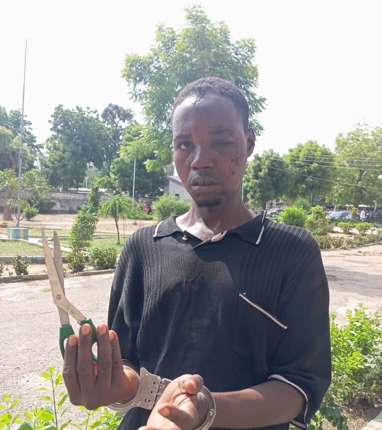 Police arrest wanted notorious thug, Sadiq Ahmad, popularly known as Big Star, for inflicting life threatening injuries on his victim in Kano