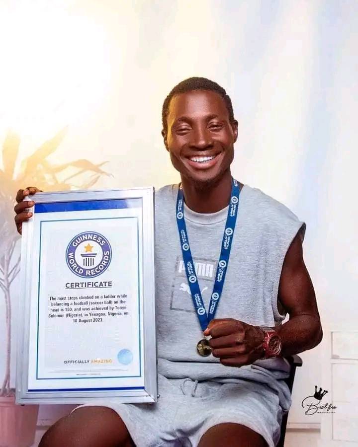 Tonye Solomon sets Guinness World Record