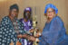 L-R: Veteran Actor Lere Paimo, Comrade Awa Bamiji and Princess Oyebunmi Oladepo (a.k.a Orekelewa) during the Odu'a Awards presentation on Saturday