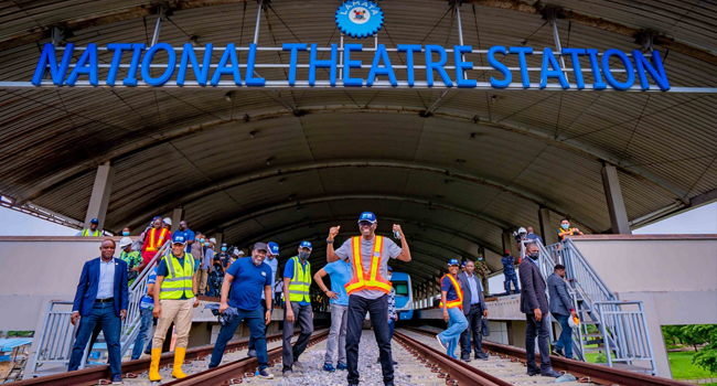 Lagos governor, Babajide Sanwo-Olu is expected to lead officials of State Government and other stakeholders as the first passengers as the much expected Lagos Blue Line Rail commences operations today. 