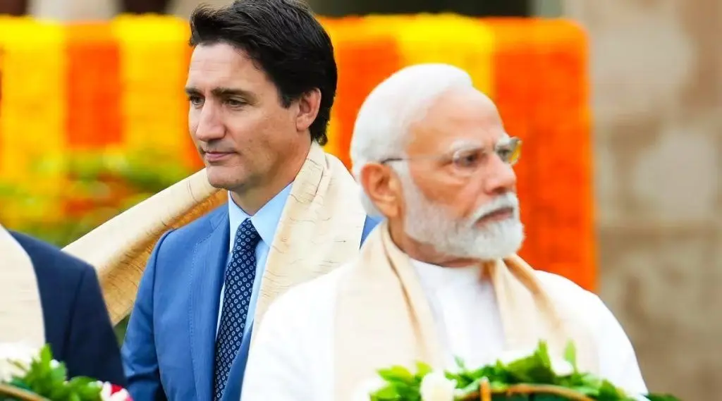 Canadian Prime Minister Justin Trudeau and Indian Prime Minister Narendra Modi: India visa services cancelled for Canadian citizens