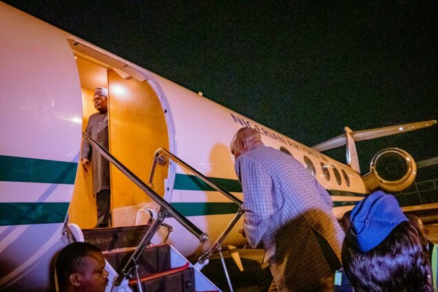 Vice president Kashim Shettima departing Nigeria to represent President Tinubu at the G77+China Leaders’ Summit in Havana, Cuba, holding from Sept. 15 to 17.