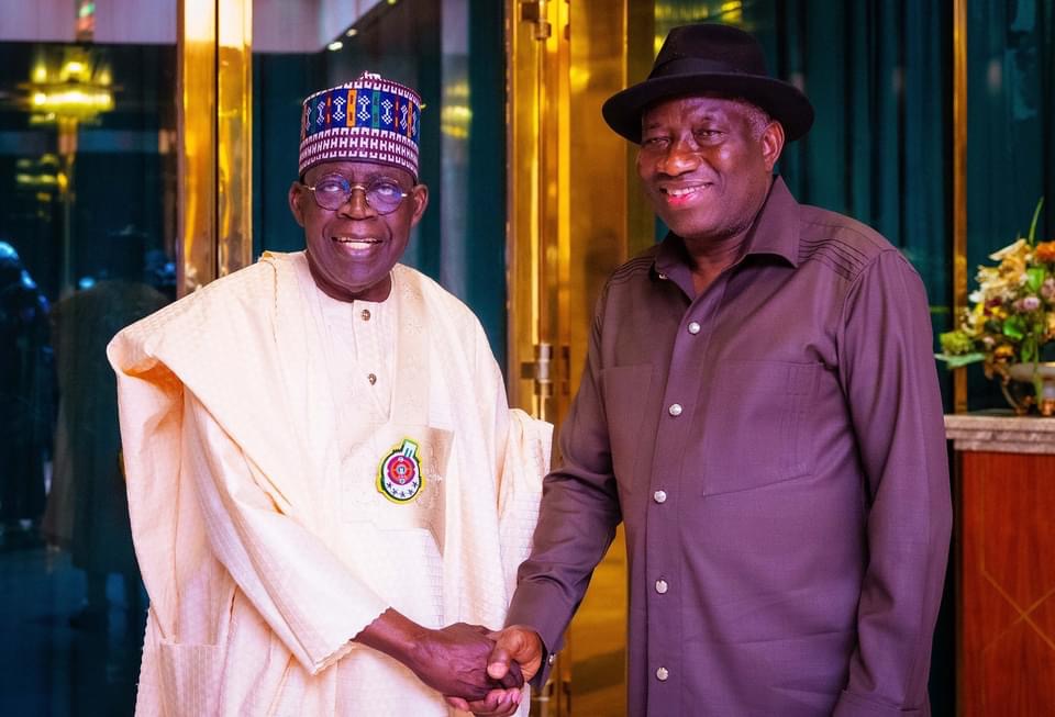 The president with Jonathan 