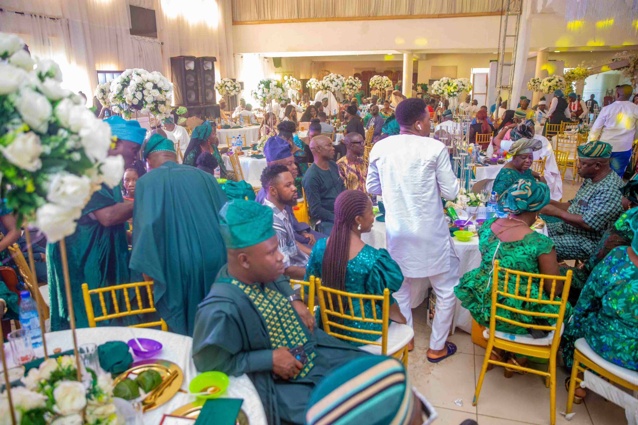 A cross section of guests at the event 