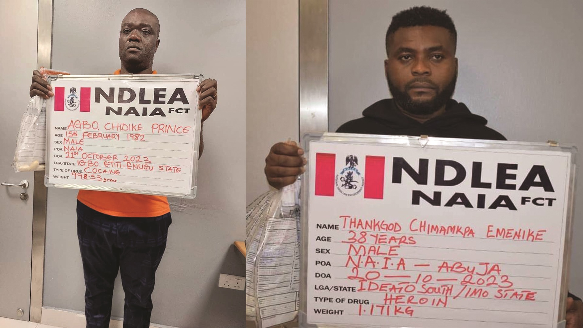 ThankGod Emenike, Agbo Prince, arrested at Abuja airport for ingesting cocaine, heroin