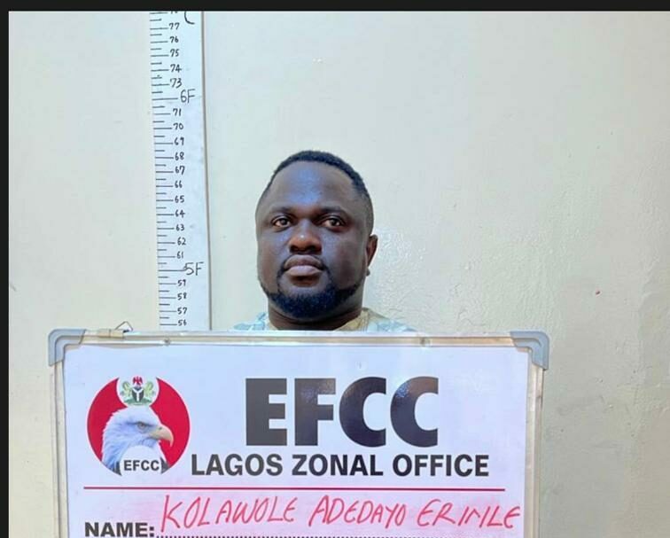 A Nigerian businessman, Kolawole Erinle, jailed 12 years for hijacking payment of $1.4 million from U.S the Kansas City University, KCUMB,