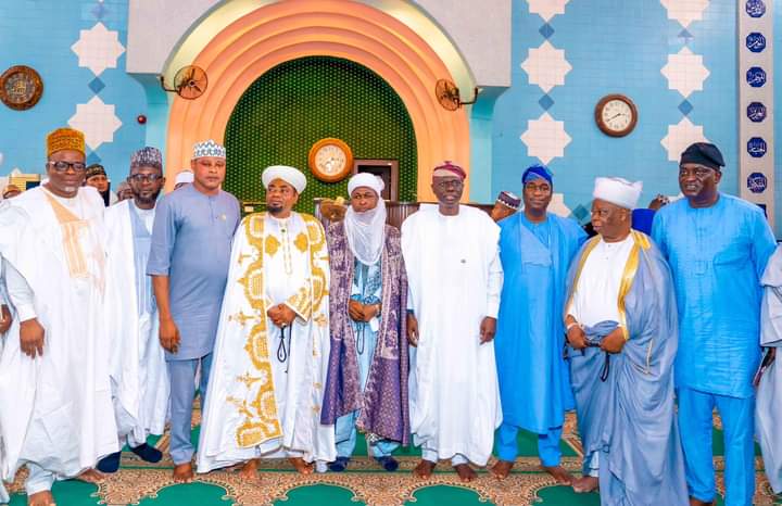 Gov. Sanwo-Olu at the 100 years remembrance of  Chief Imam Ibrahim Ankuri and 170 years of turbaning of Chief Imam Nafiu Gana event 