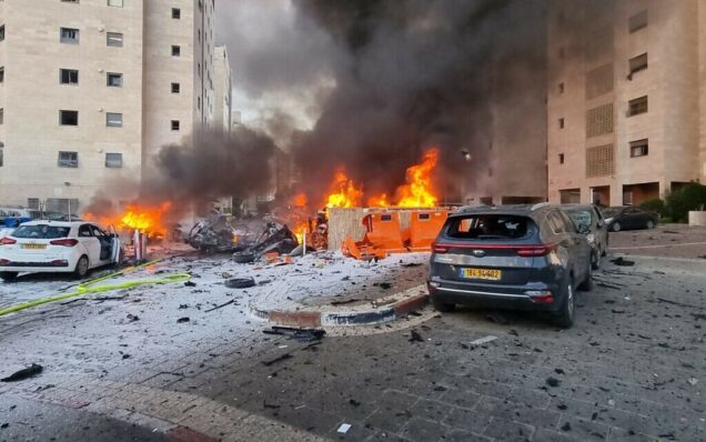 Fire in Israel after Hamas rocket attacks