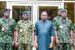 (L-R) Lt. Gen. T. A. Lagbaja, COAS, Gov. Siminalayi Fubara, Maj. Gen. Jamal Abdulsalam, & Brig. Gen Edet Effiong, during a visit to Government House, Port Harcourt on Friday