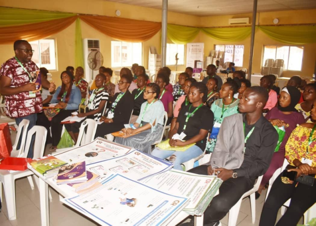 Leo Igwe while speaking at the event