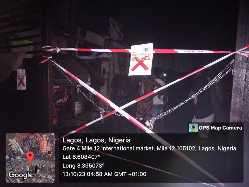 Lagos Shuts Mile 12 Market
