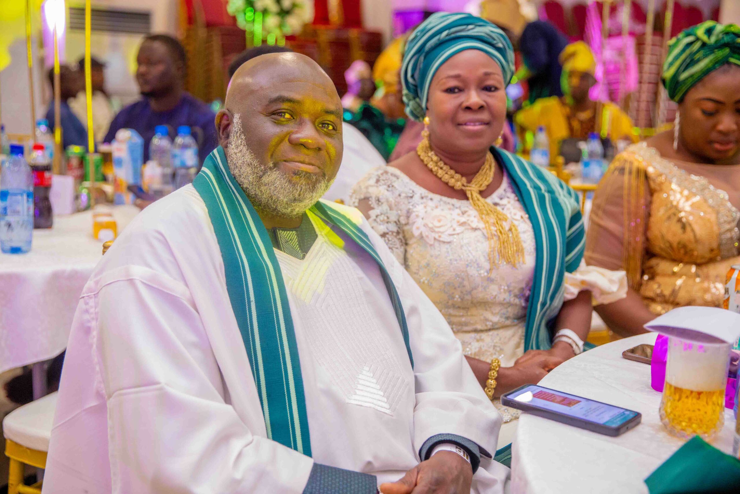 Mr and Mrs Olusegun Oyebode at the event