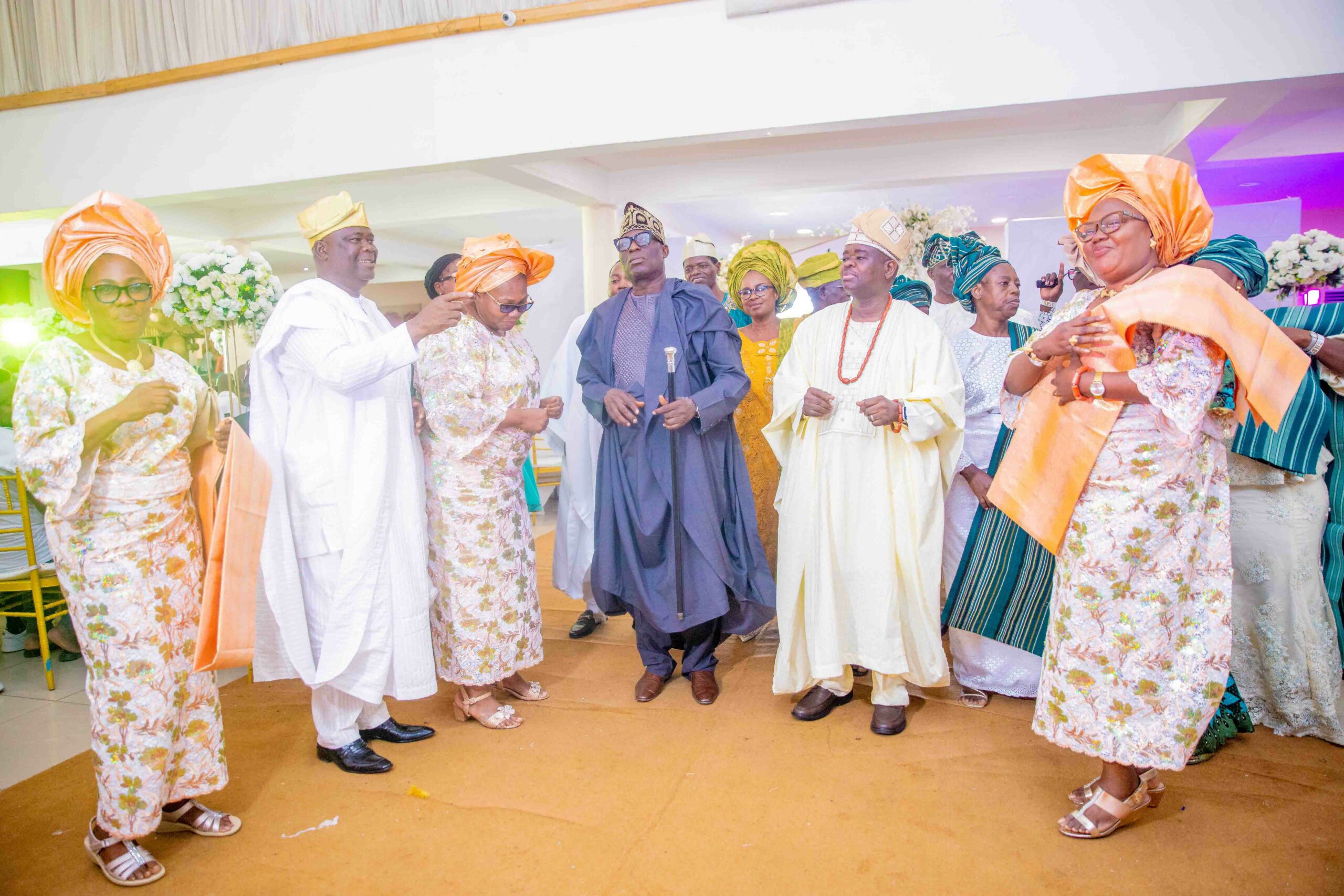 The Babawale Family at Tolulope and Olalekan's engagement ceremony