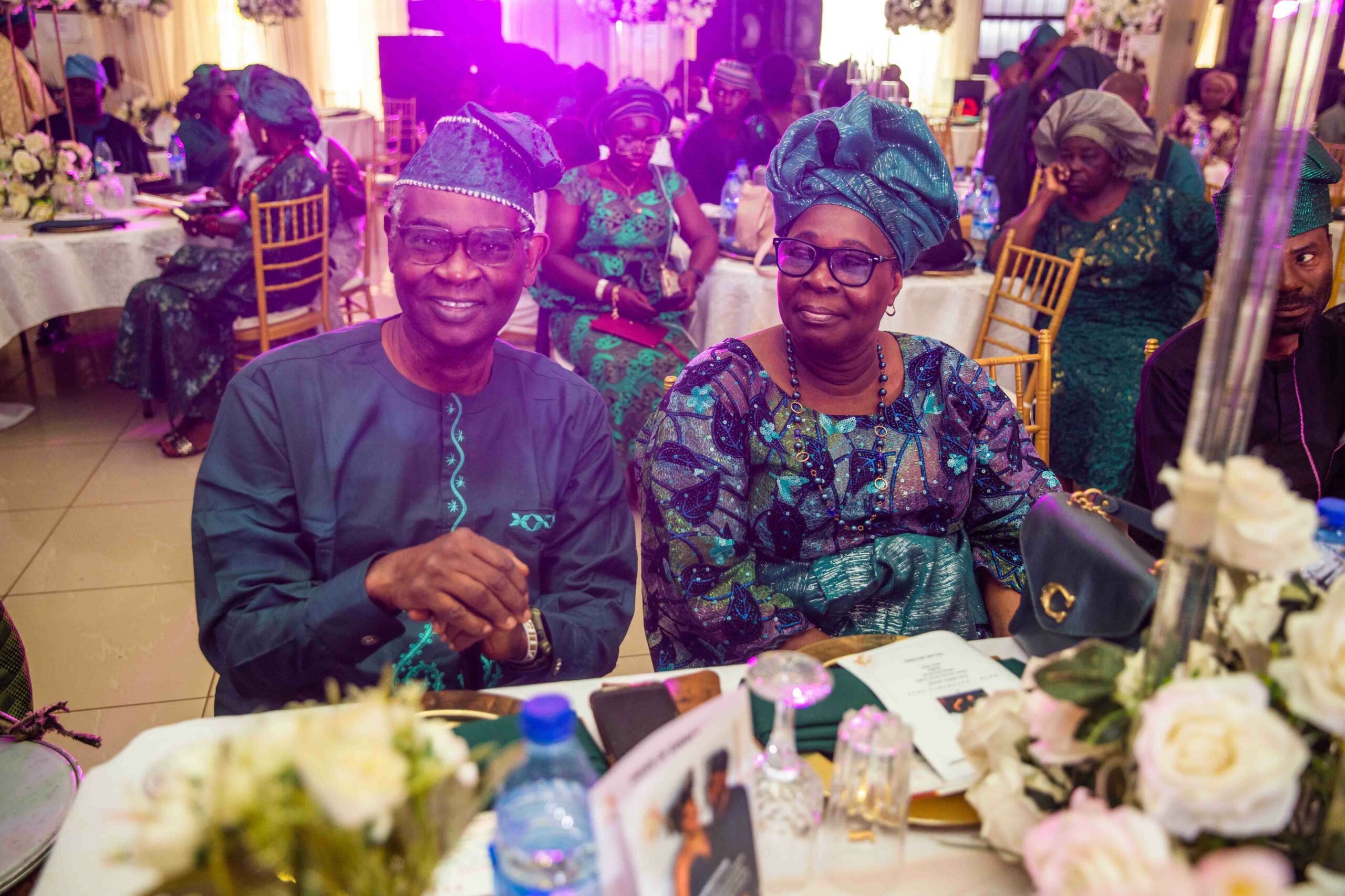 Prof Babatunde Olasode and his wife 