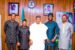 (Middle) The Honourable Minister, Federal Ministry of Information and National Orientation, Mohammed Idris, alongside Google Executives, during their visit to the Ministry, on 12th October 2023. In Abuja
