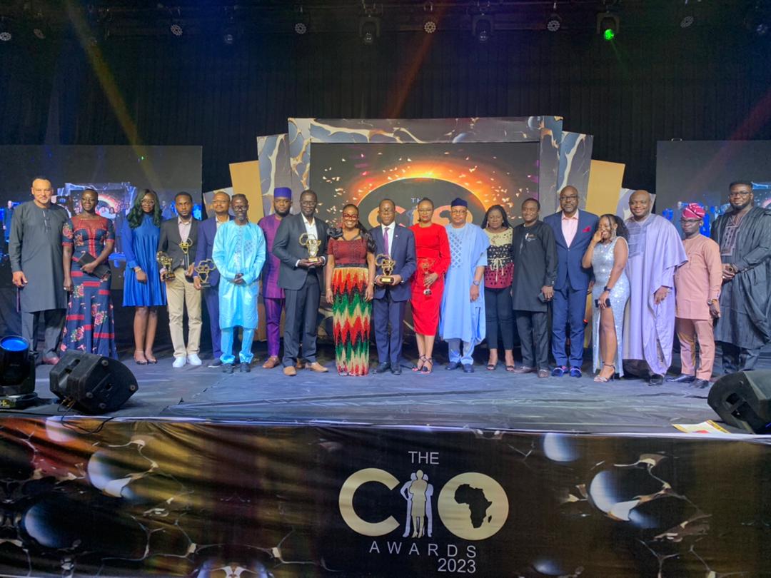 Winners, convener and dignitaries at the 2023 CIO Awards on Saturday night in Lagos (Image: NAN)