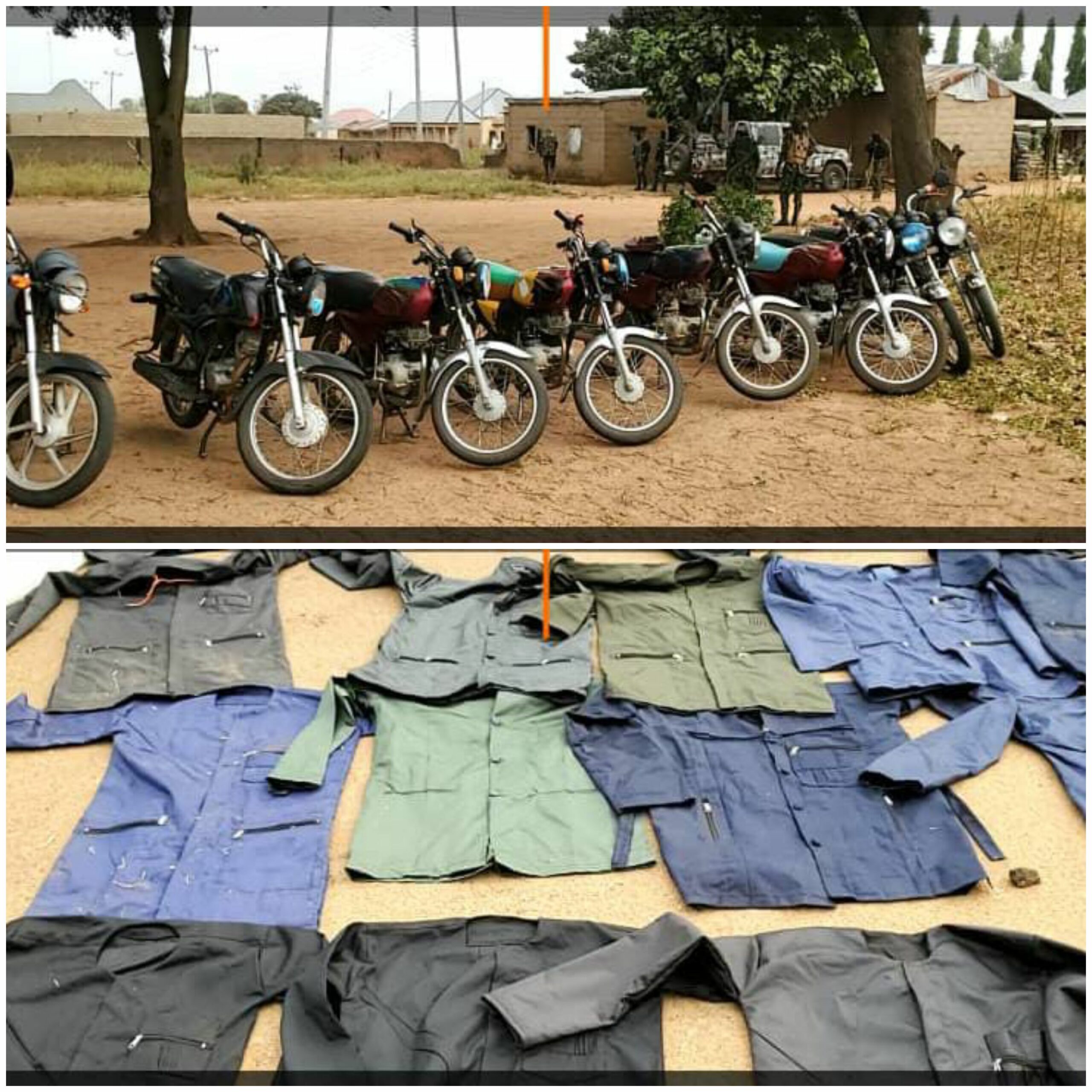 Nigerian troops kill six suspected bandits, recover military uniforms, guns others during operation at Birnin-Gwari LGA of Kaduna State.