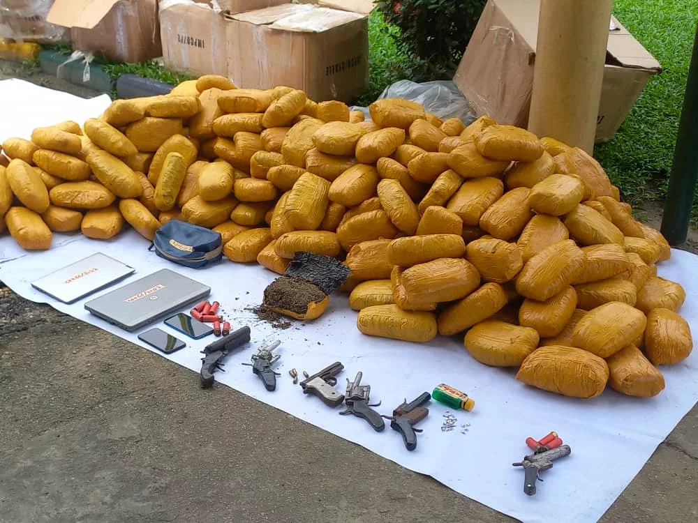 Police intercept vehicle loaded with 300 parcels of cannabis sativa, popularly known as India hemp during an operation in Rivers.