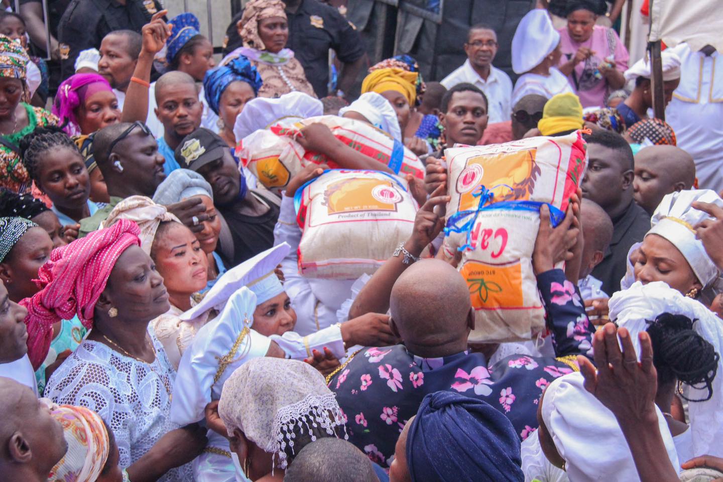 Primate Ayodele launches 'palliative market', sells bag of rice, beans, others for less than N5,000