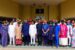 Group photograph after a solidarity visit by the leaders of ethnic groups from the Niger Delta region, led by Kingsley Kuku to Nyesom Wike in Abuja on Tuesday.