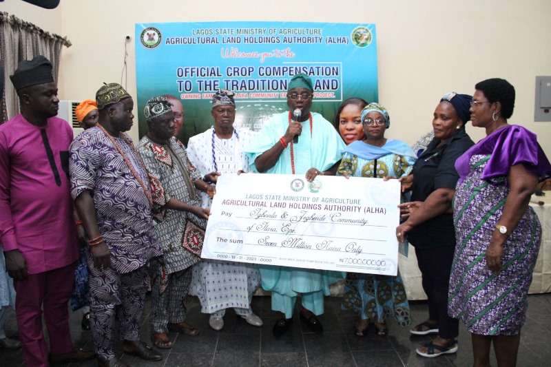 Lagos pays N16.3m compensation to land-owning families for acquisition of land for LACE project
