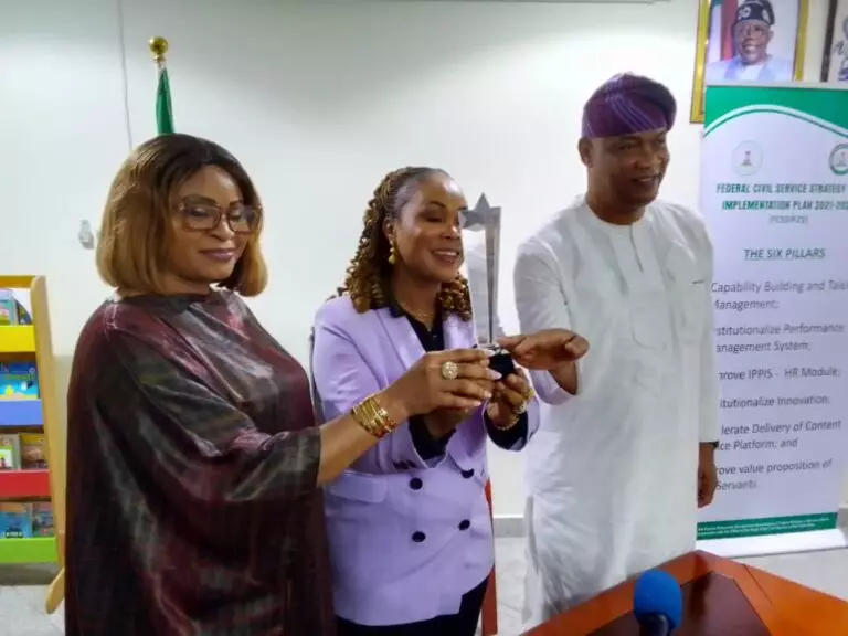 Uju Kennedy-Ohanenye, the Minister of Women Affairs defeats four of her counterparts in the cabinet to emerge 'Super Minister' of the month