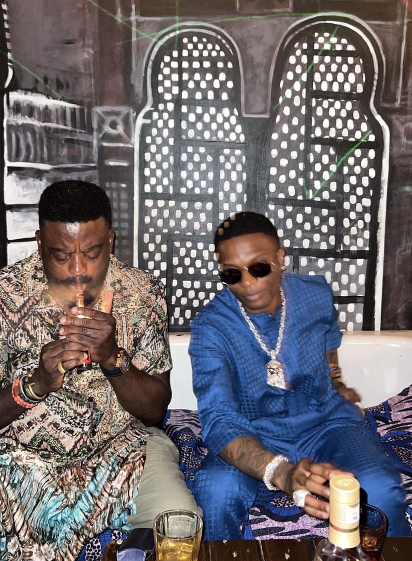 Wizkid and Kunle Afolayan