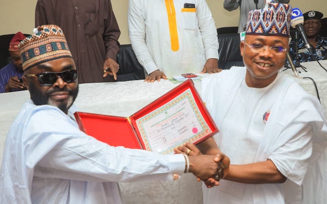 INEC presents certificate of return to Ododo, Deputy