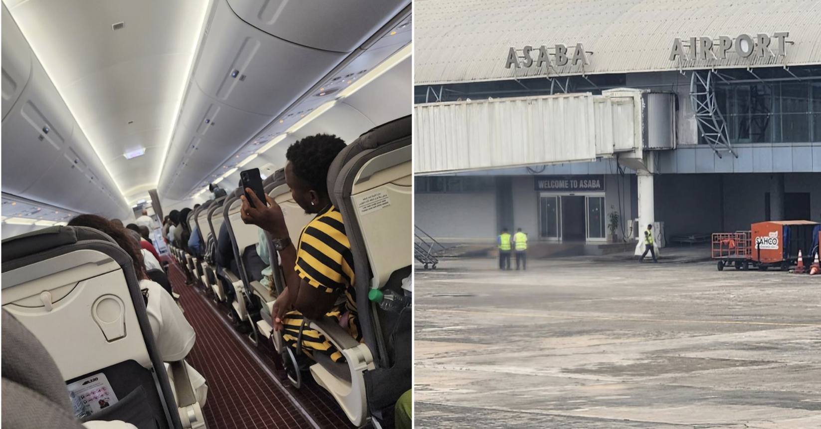 Lagos-Abuja flight landed in Asaba