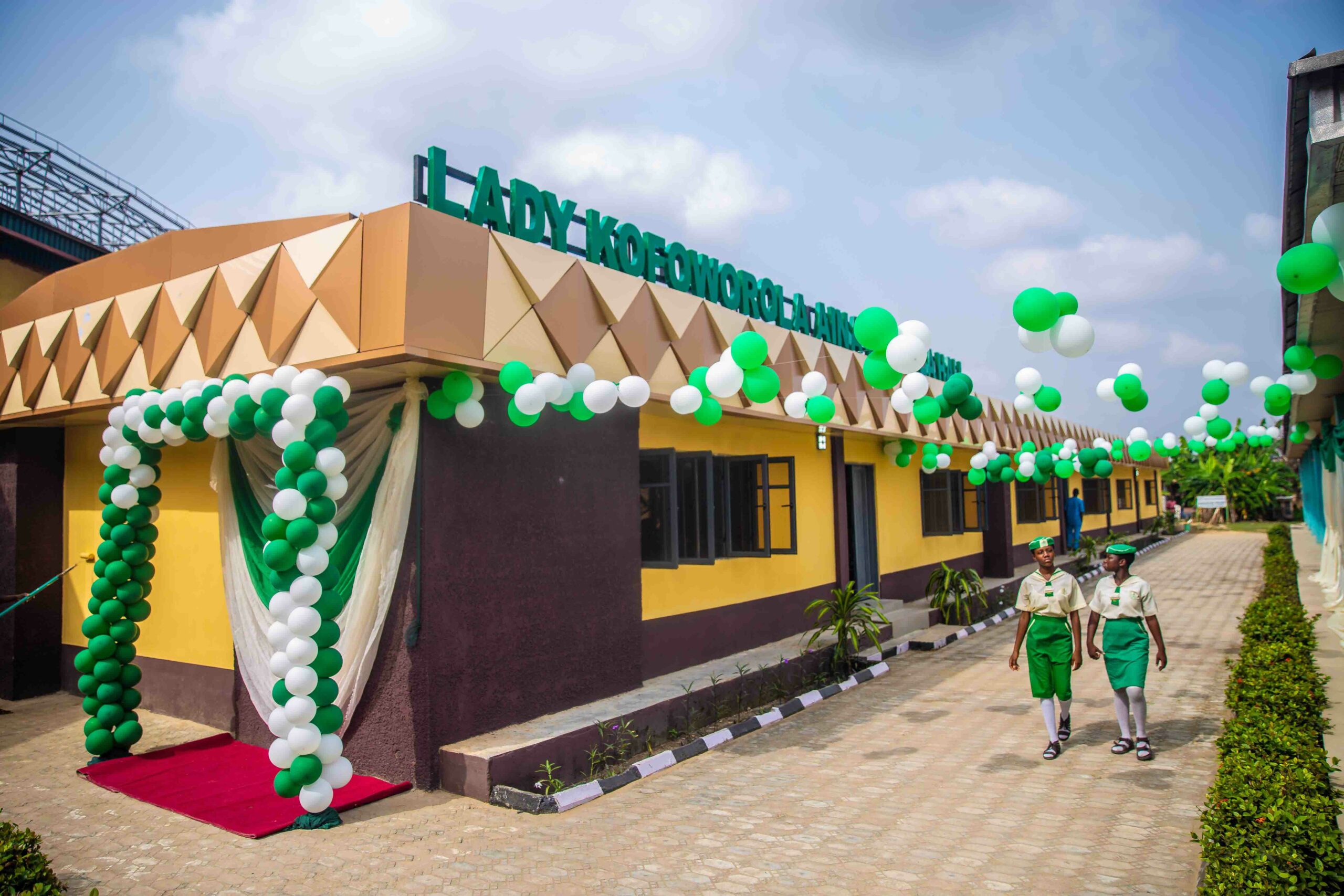 The newly commissioned Lady Kofoworola Aina Ademola Multipurpose School Hall