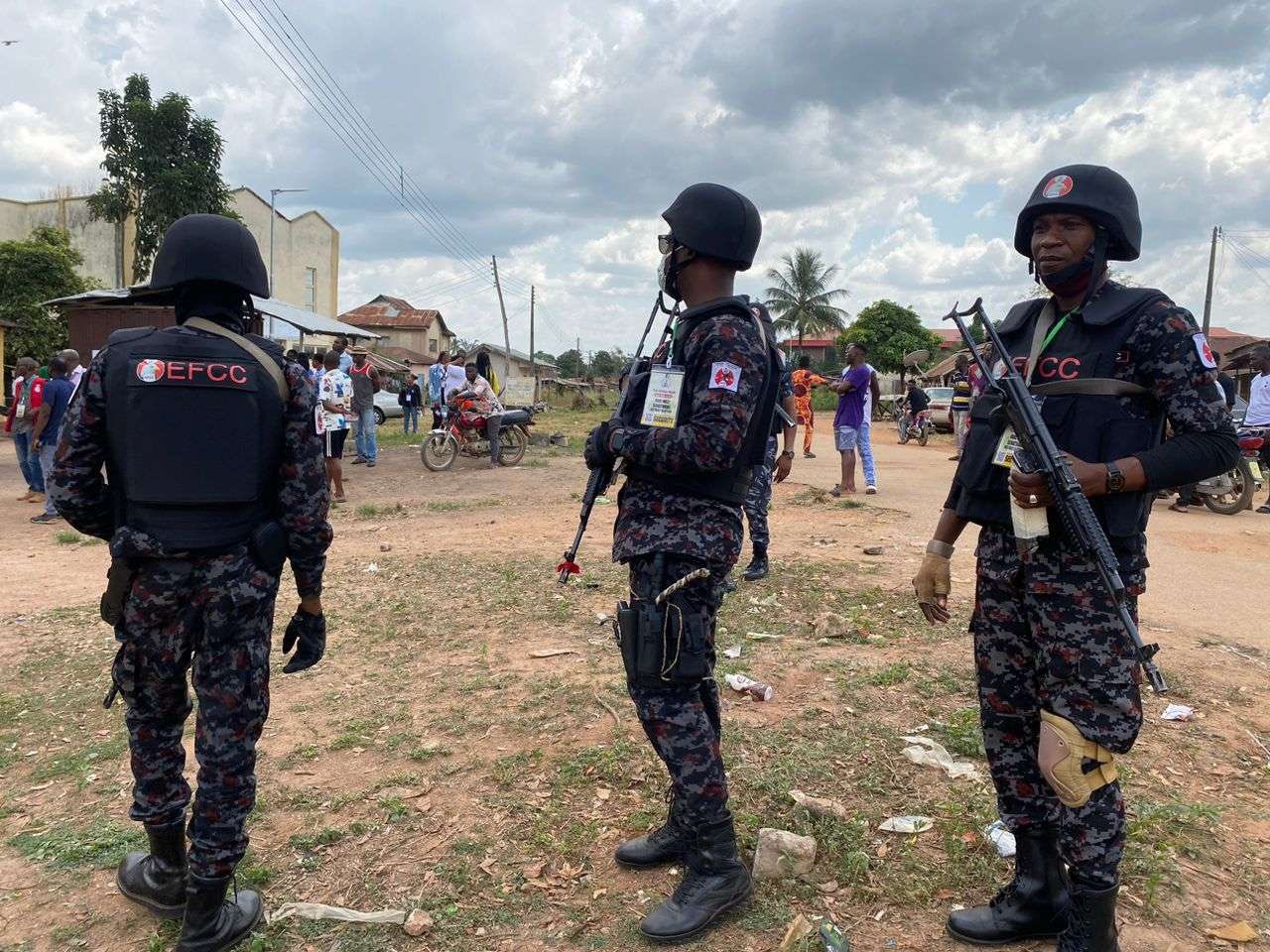 EFCC, DSS officials hit Dino Melaye’s polling unit