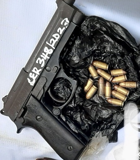 Police recover fully loaded military service pistol from one Abubakar Abdulrahman arrested Bieneja Community, Etsako West LG of Edo State