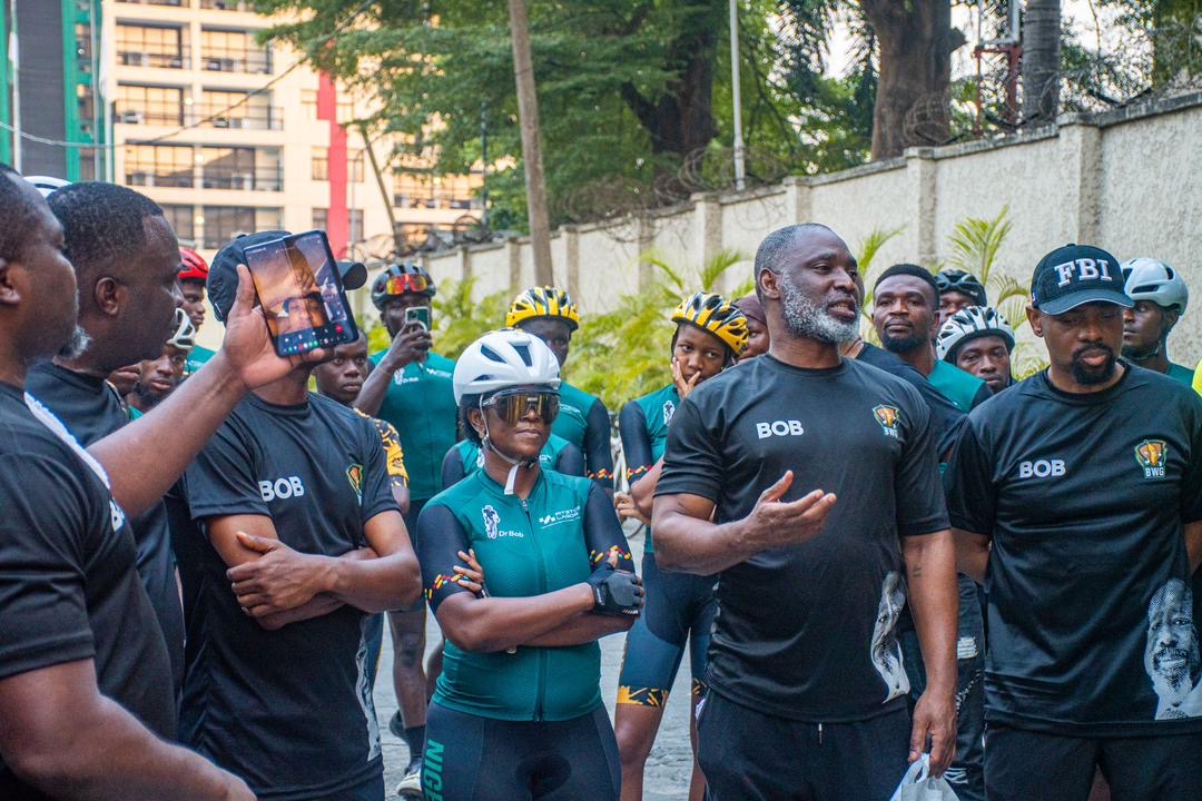 Some of the participants from cycling and fitness community, PitStop Lagos