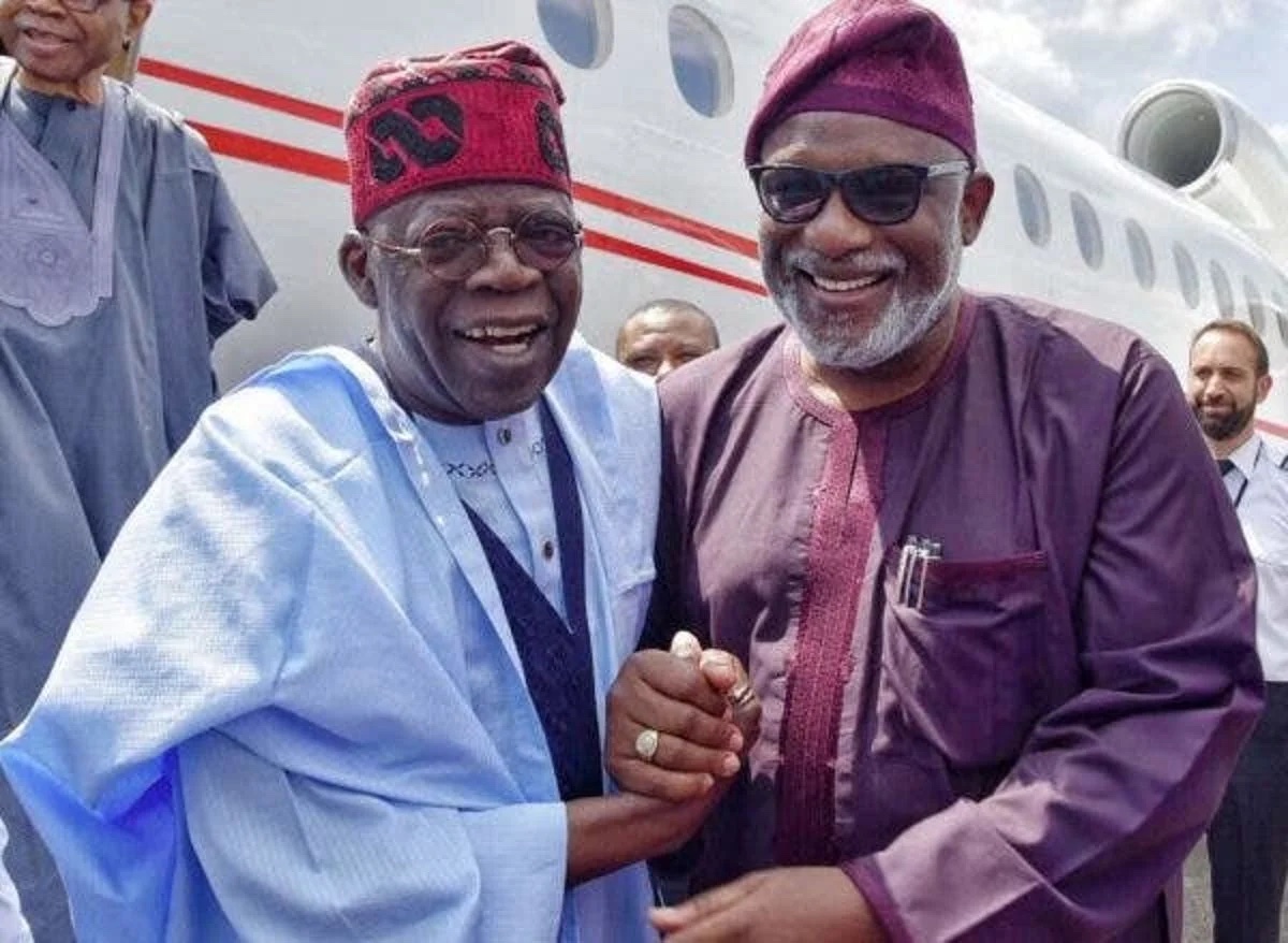 File Photo- President Tinubu and Governor Rotimi Akeredolu