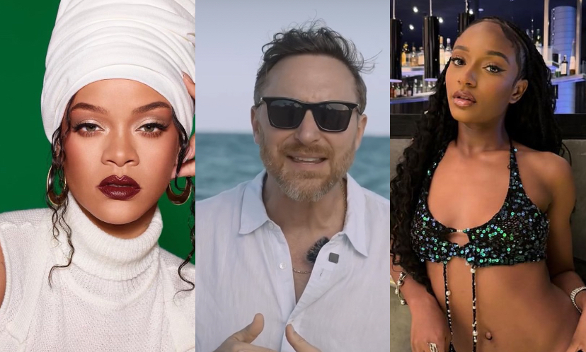 Rihanna, David Guetta, and Ayra Starr