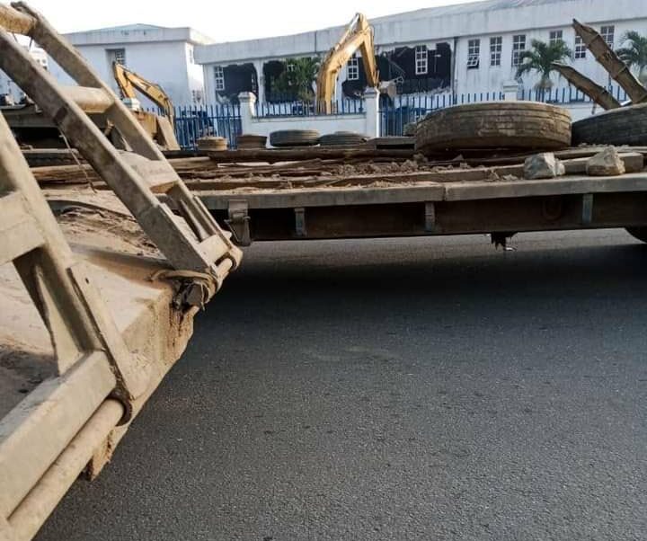 Rivers House of Assembly with bulldozers