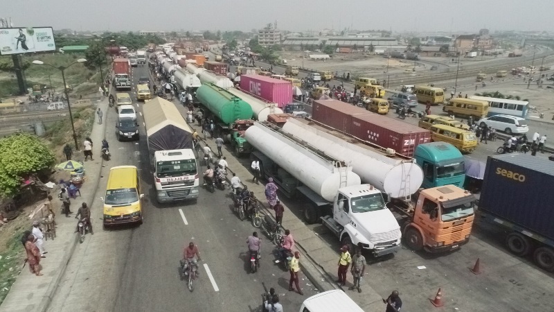 Lagos orders all tankers, trailers parked at Cele to Tin Can to vacate immediately