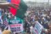 Workers, march in Port Harcourt to reject accord reached by ex-governor Wike and his successor, Fubara over the political crises in Rivers
