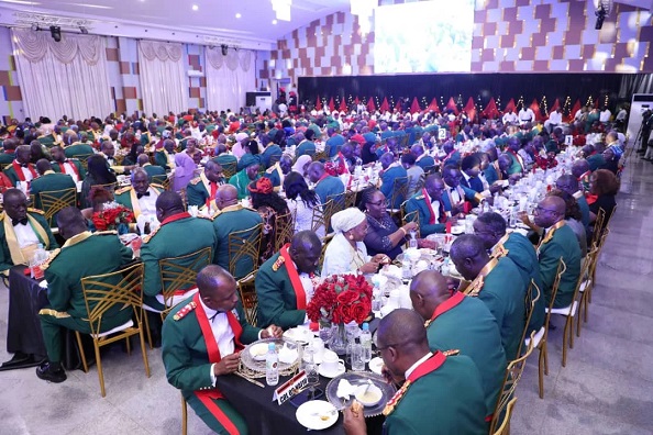 Army treats ex-CDS Lucky Irabor, 112 other retired Generals to regimental retirement dinner and awards for meritorious service to the nation.