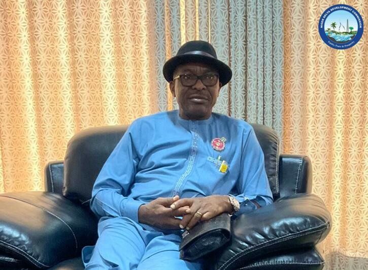 A retired General of the Nigerian Army, Charles Airhiavebere, picks APC forms for the 21 September 2024 governorship election in Edo State.