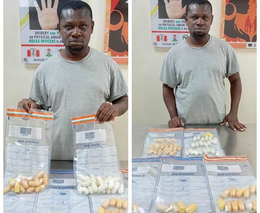 Brazil returnee Udechukwu excretes 60 wraps of Class A Cocaine in custody