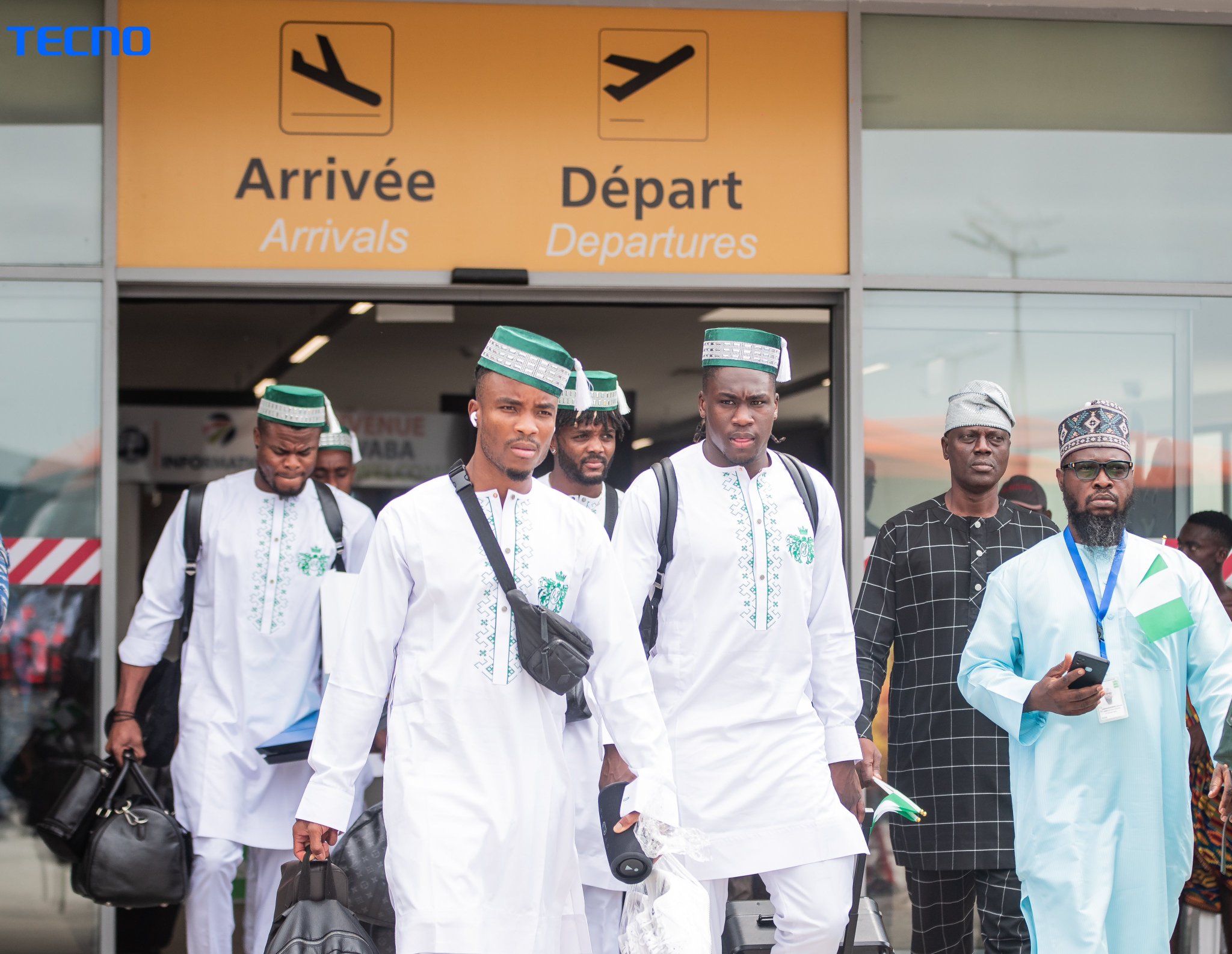 Super Eagles arrive at Abidjan ahead of AFCON. Photo by Taofeek Ibrahim (FotoNugget)