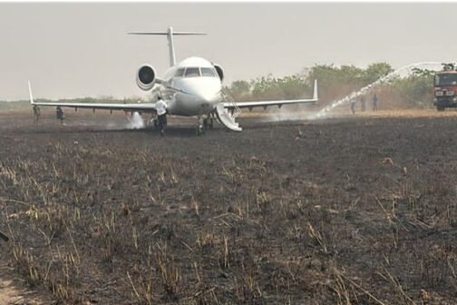 Breaking: 10 VIPs escape death as private Jet crash-lands in Ibadan - P ...