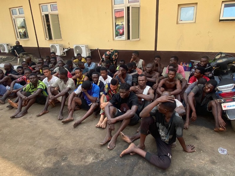 Early morning raid: Lagos Taskforce busts 63 miscreants in Oshodi