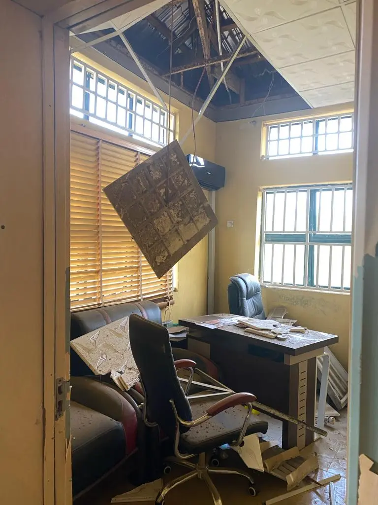 Oyo State Secretariat Complex, Agodi was one of the areas where buildings, offices were affected by explosion at Ibadan on Tuesday evening